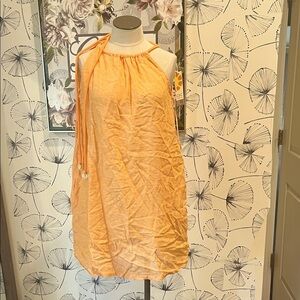 C&C S NWT Orange Halter Dress